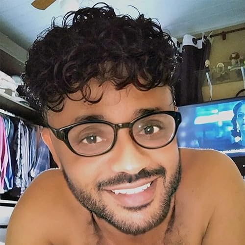 SIMBEAUTY Peluca de cabello humano Remy indio con base de piel de toupee de 10 x 8 pulgadas para hombres con sistema de cabello para hombres (#2