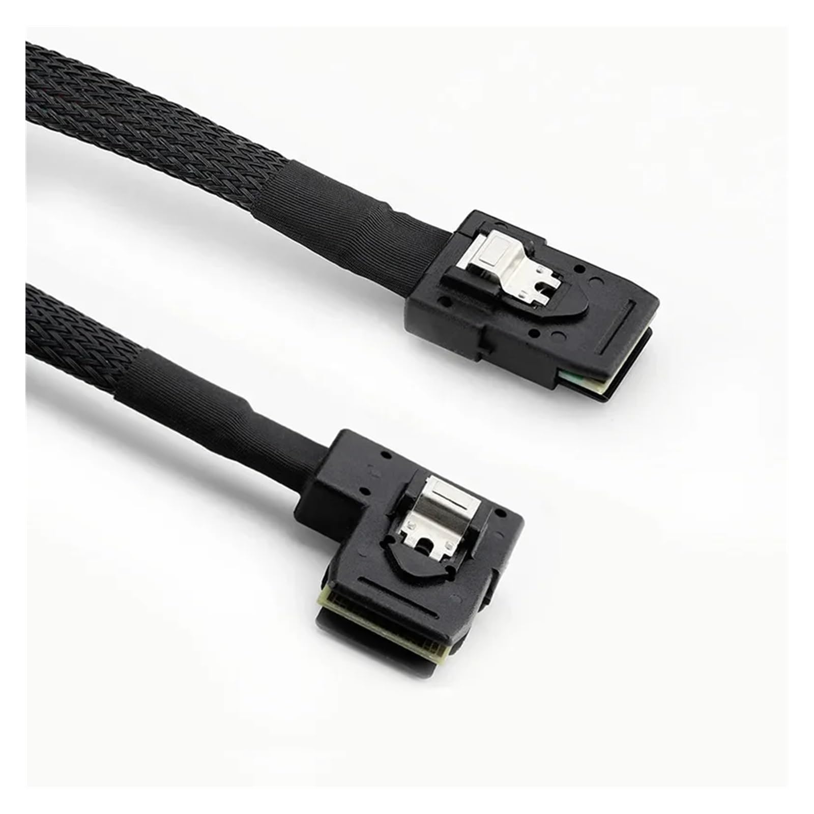 Ultra cienki płaski kątowy 90 stopni MI NI S*A*S 36-pinowy SFF-8087 do 8087 kabel Data Ra*/id 80 cm (0,5 m, lewy kąt)