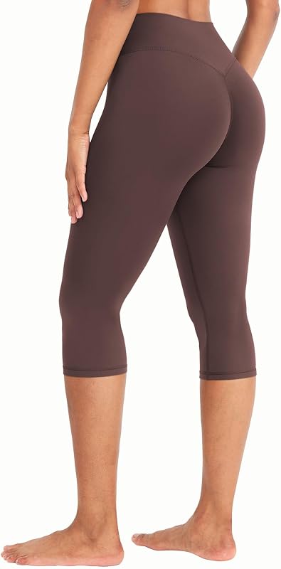 YEOREO Ease Womens Workout Capri Leggings Hidden Scrunch Gym Yoga Pants image 5