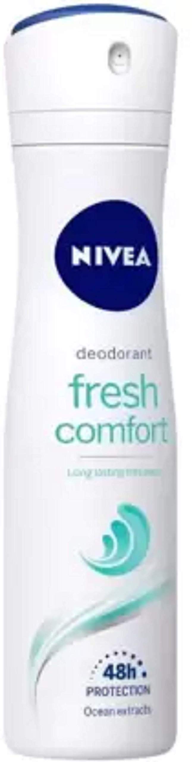 Nivea Fresh Comfort Long Lasting Freshness 48H Protection Deodorant Ocean Extracts Deodorant Spray - For Women (150 ml)-image-27