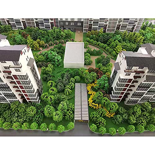 SaktopDeco 40 PCS Miniature Trees Bushes Model Trees Diorama Trees Woodland Scenic Train Scenery Railroad Architecture Fake Trees - Image 5