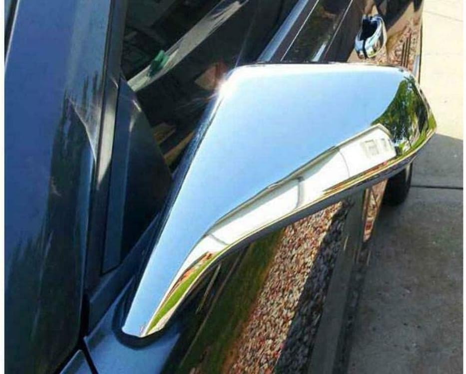 QAA is Compatible with 2010-2013 Chevrolet Camaro 2 Piece Chrome Plated ABS Plastic Mirror Cover Set, Full MC50100