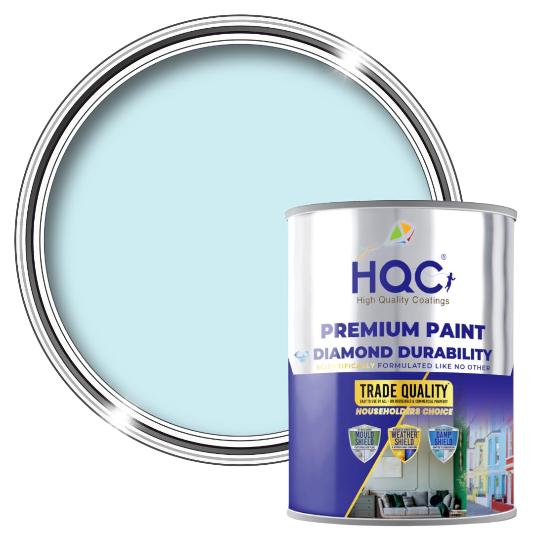 HQC Paints Blackboard & Chalkboard Paint - 1L - Light Blue - for Interior Walls
