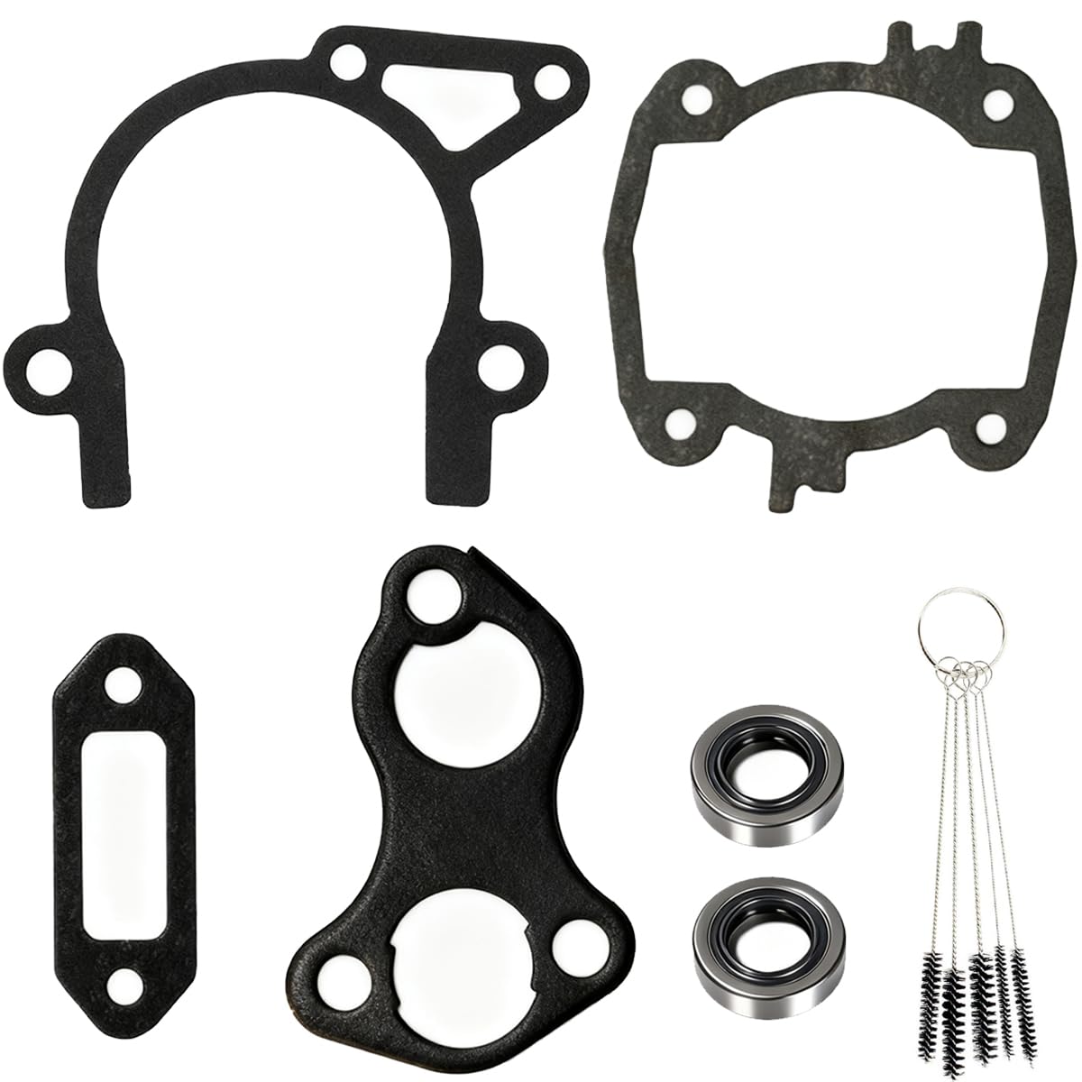 ZAMDOE Engine Gasket Exhaust Cylinder Liner Head Gasket Set with Oil Seal Replacement for Stihl TS410 TS420 Concrete Cut-Off Saw Chainsaws Replace 4238 007 1003 for Stens 480-765