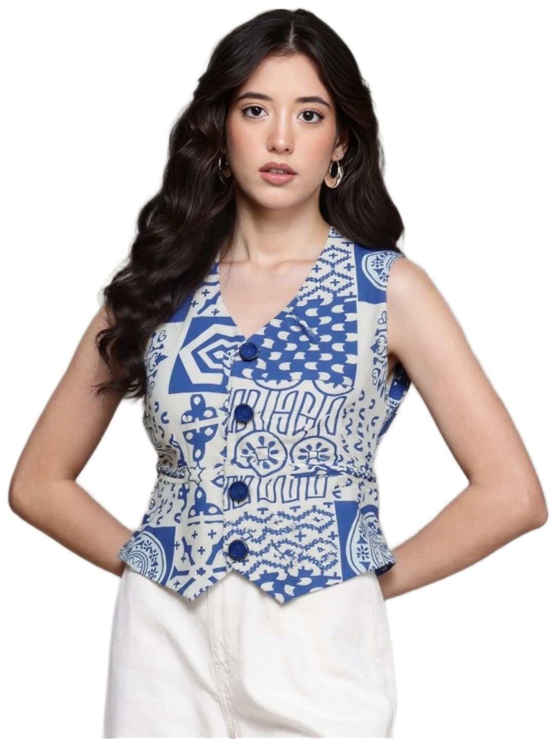 Printed waistcoat for women, women waistcoat.11-picture-41
