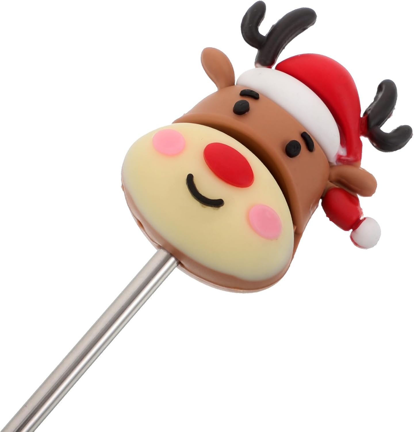 6pcs Christmas Coffee Stir Sticks Stainless Steel Reusable Swizzle