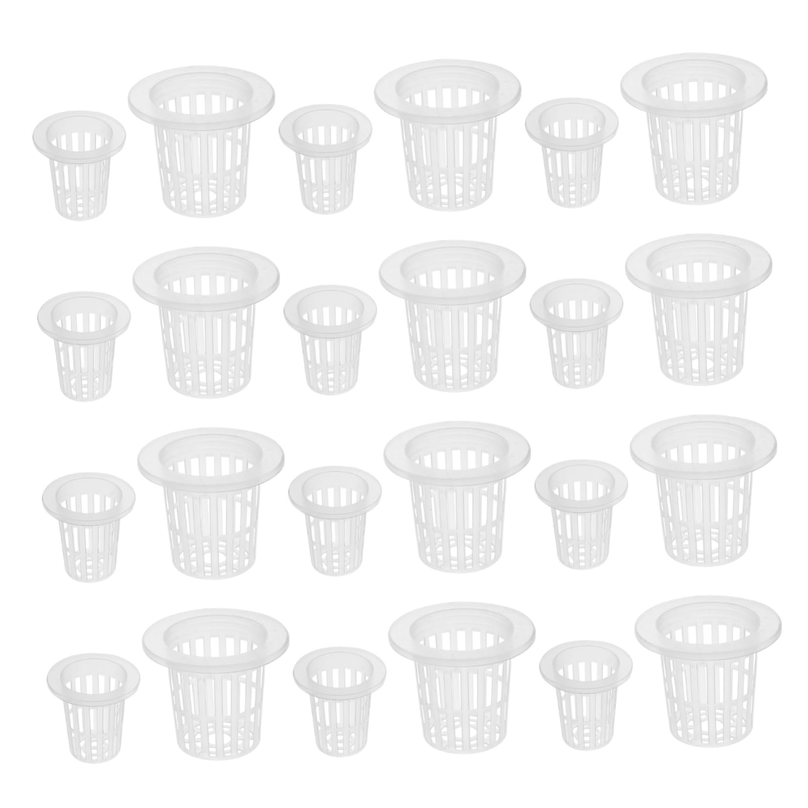 BESTonZON 60Pcs Hydroponic Plant Nursery Cups Durable Root Baskets for Indoor Garden Easy Drainage Design for Healthy for Cultivation