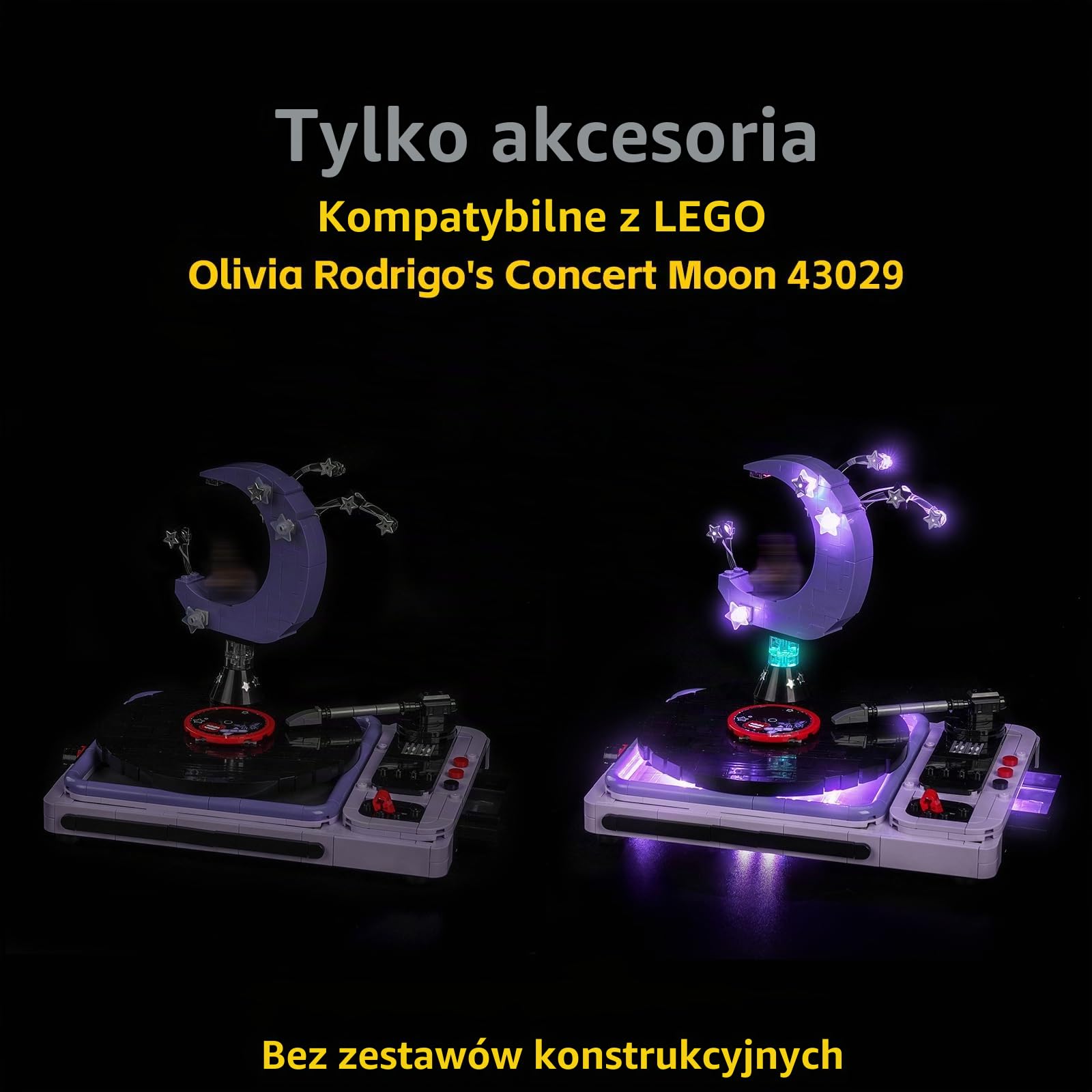 Zestaw oświetleniowy kompatybilny z Lego Olivia Rodrigo's Concert Moon