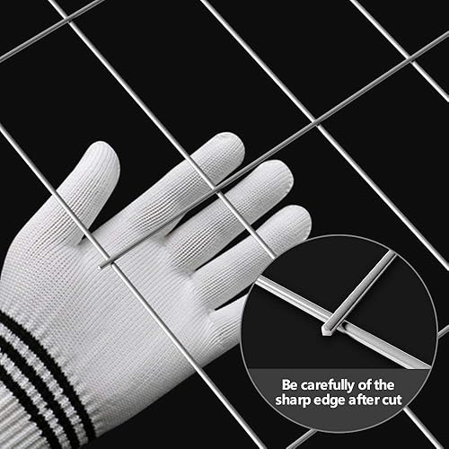 Miniatura 6 de AMAGABELI GARDEN & HOME Paño de hardware 36 pulgadas x 50 pies 2 "X4" galvanizado antes de soldar aberturas cuadradas calibre 15 rollo de valla de