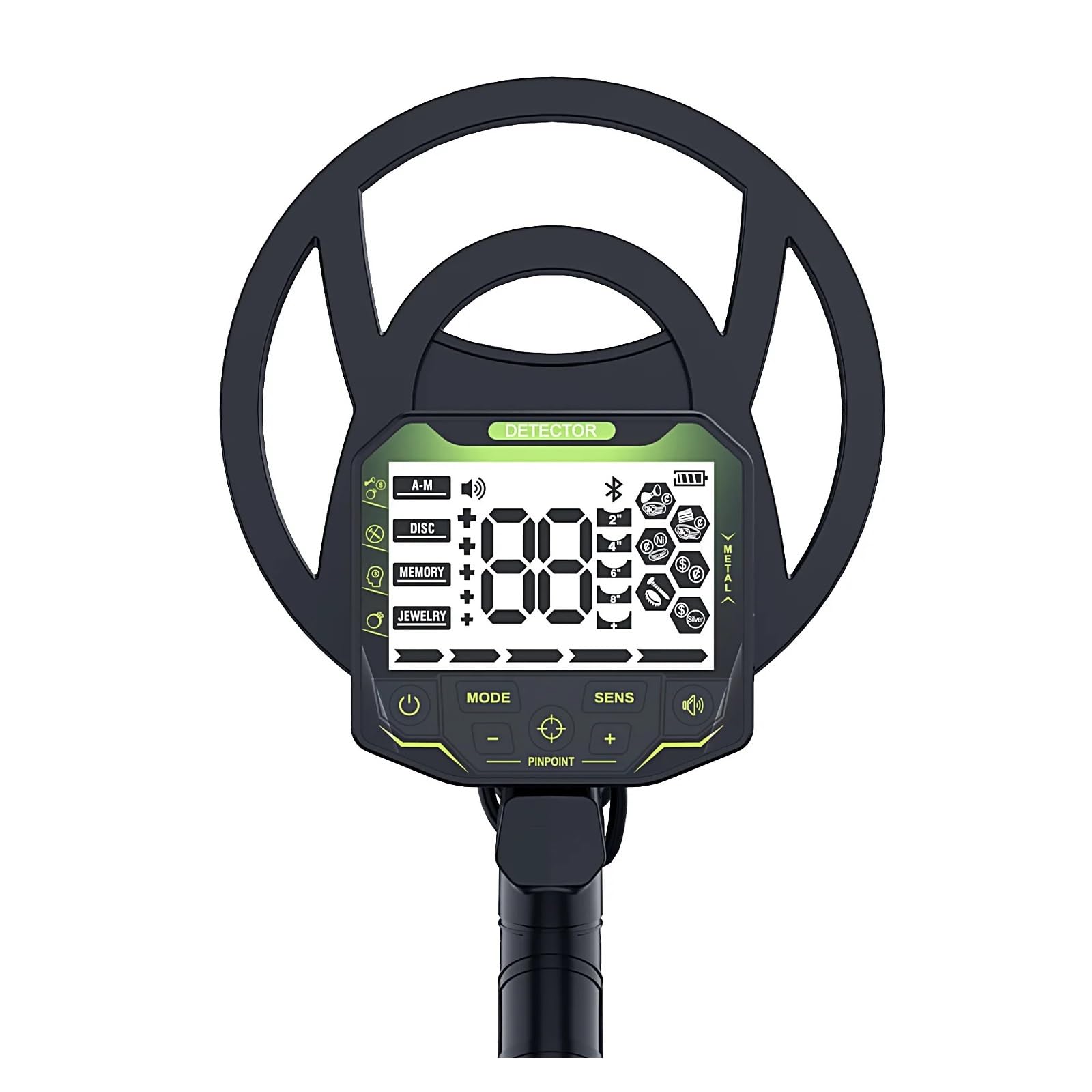 Rivelatore D'oro Metal Detector Professionale Impermeabile Metal Detector Sotterraneo Ad Alta Precisione Display LCD Rilevatore Di Tesori Anti-interferenza