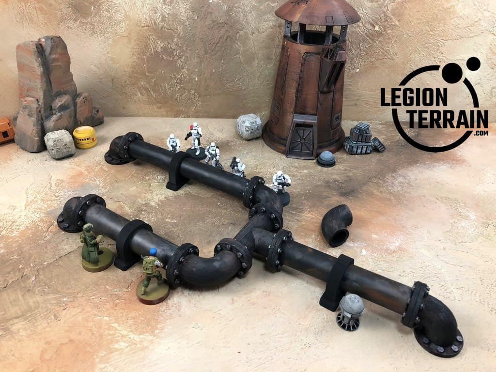 Legion Terrain - LegionPipe-Starter Pack - Miniature Tabletop Wargaming Terrain (Painted)