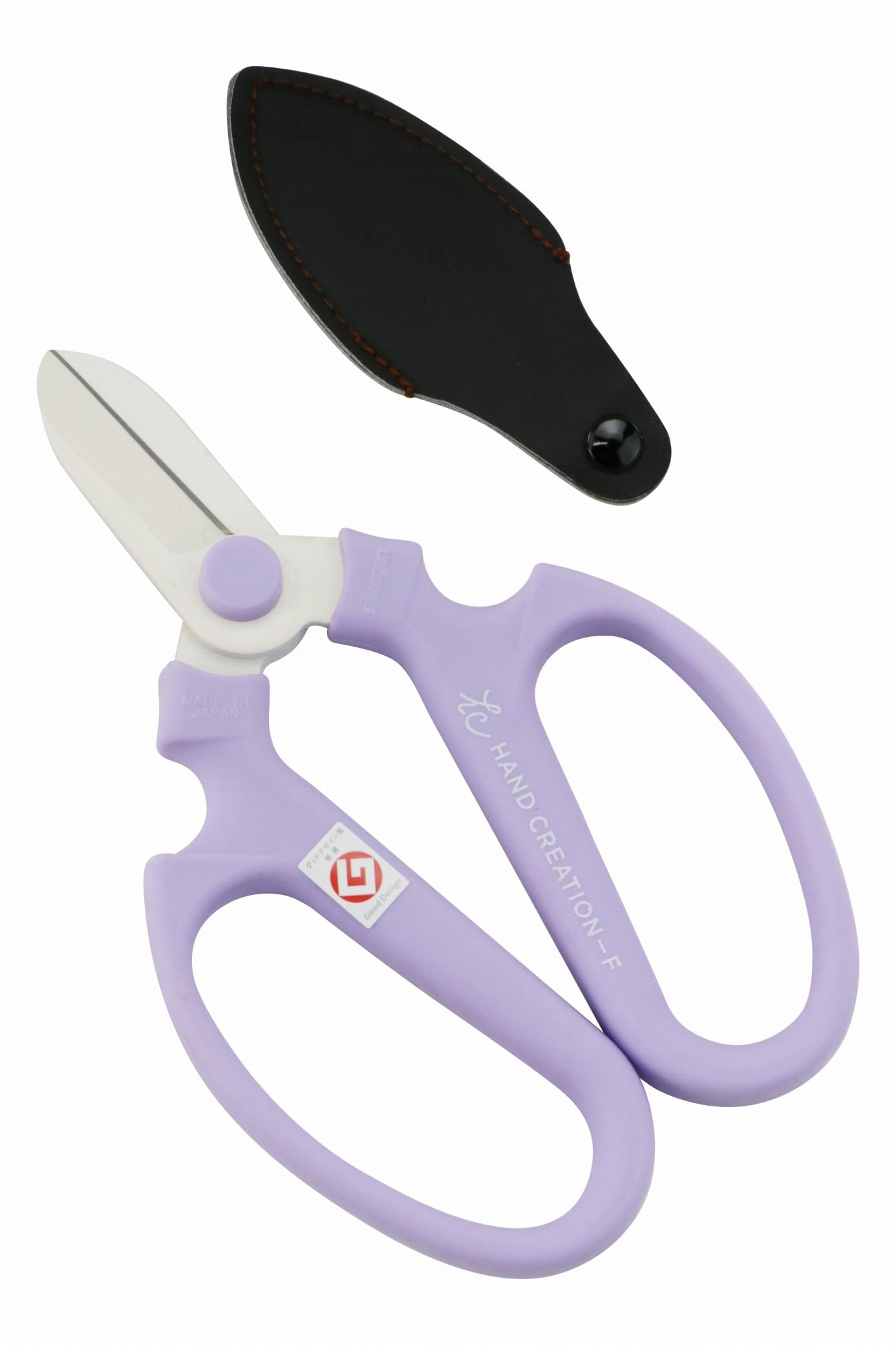 Japanese Floral Scissors - SAKAGEN Hand Creation, Professional Ultra Sharp Flower Shears for Floral Design, Ikebana & Gardening, Made in Japan, F-170 (Lavender)