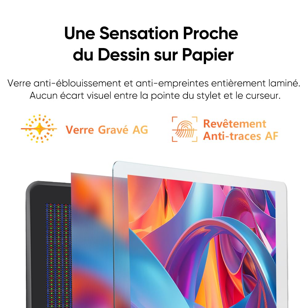 XPPen Artist Pro 22 (Gen 2) Moniteur de Dessin Professionnel en 22 Pouces | Écran QHD 2,5K Entier Laminé | Couleur Calman Certifié | Dual Stylet X3 Pro 16K Niveuaux | 99% sRGB | Support Inclus