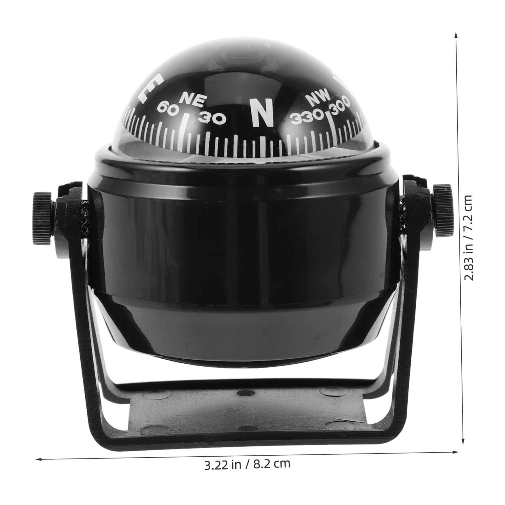 HANABASS Adjustable Car Compass Ball Compact Dashboard Navigation Tool for Vehicles Accurate Direction Finder for Safe Driving Present for Travelers and Adventurers