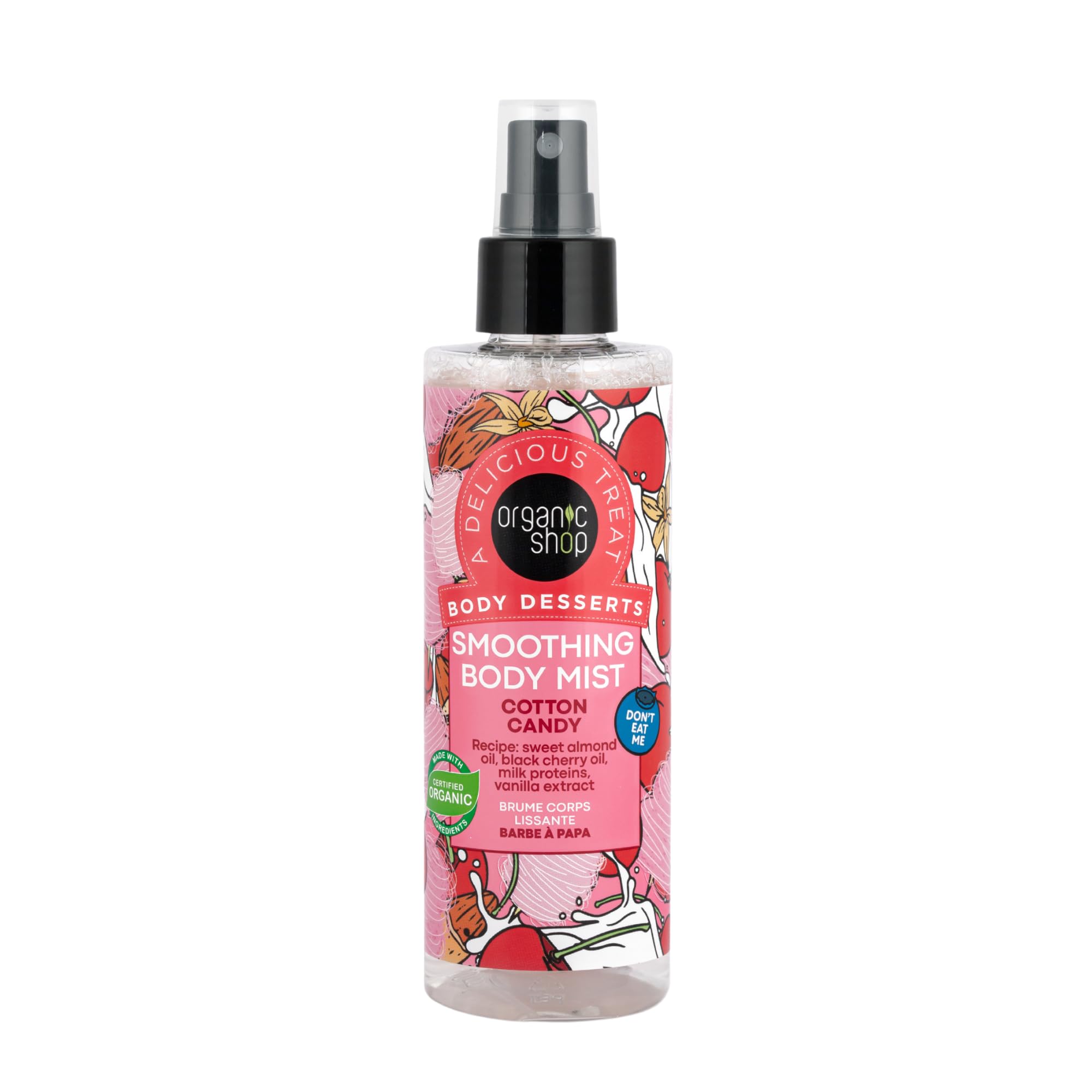 Organic Shop Body Desserts Smoothing Body Mist Cotton Candy, 200 ml