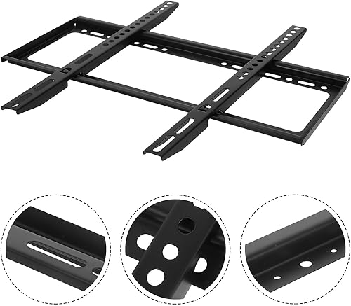 Miniatura 7 de DOITOOL Fixed Tv Wall Mount Bracket Low Profile Space Saving Tv Holder Kit for Screens with Screws Quick Installation Black