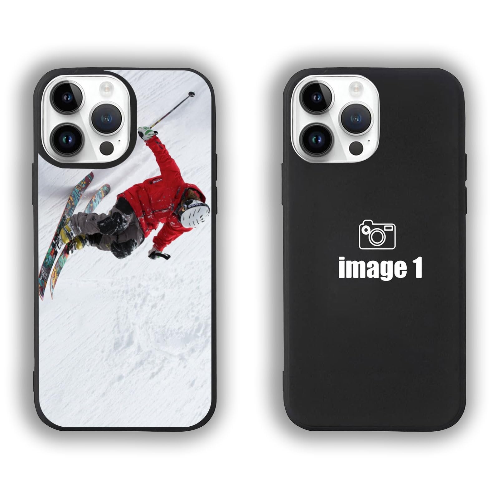 Personalised Phone Case, Custom Phone Case,for Apple iPhone 11/12/13/14/15 Pro Max X/XR/XS, Collage Photo Text Name, Customised Gifts for Birthday, Wedding, Anniversary (1 Photo)