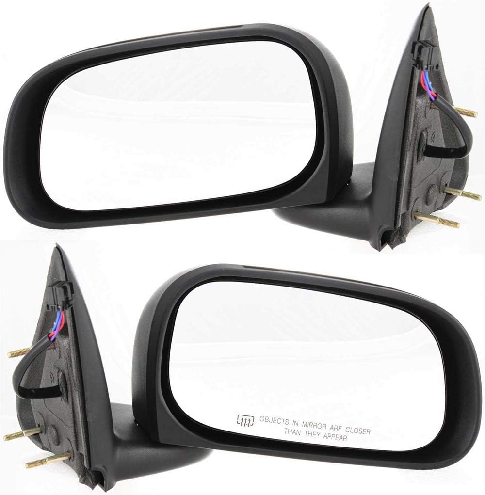 Kool Vue Driver & Passenger Side Power Heated Mirrors for Dodge Dakota 2005-2010 Textured