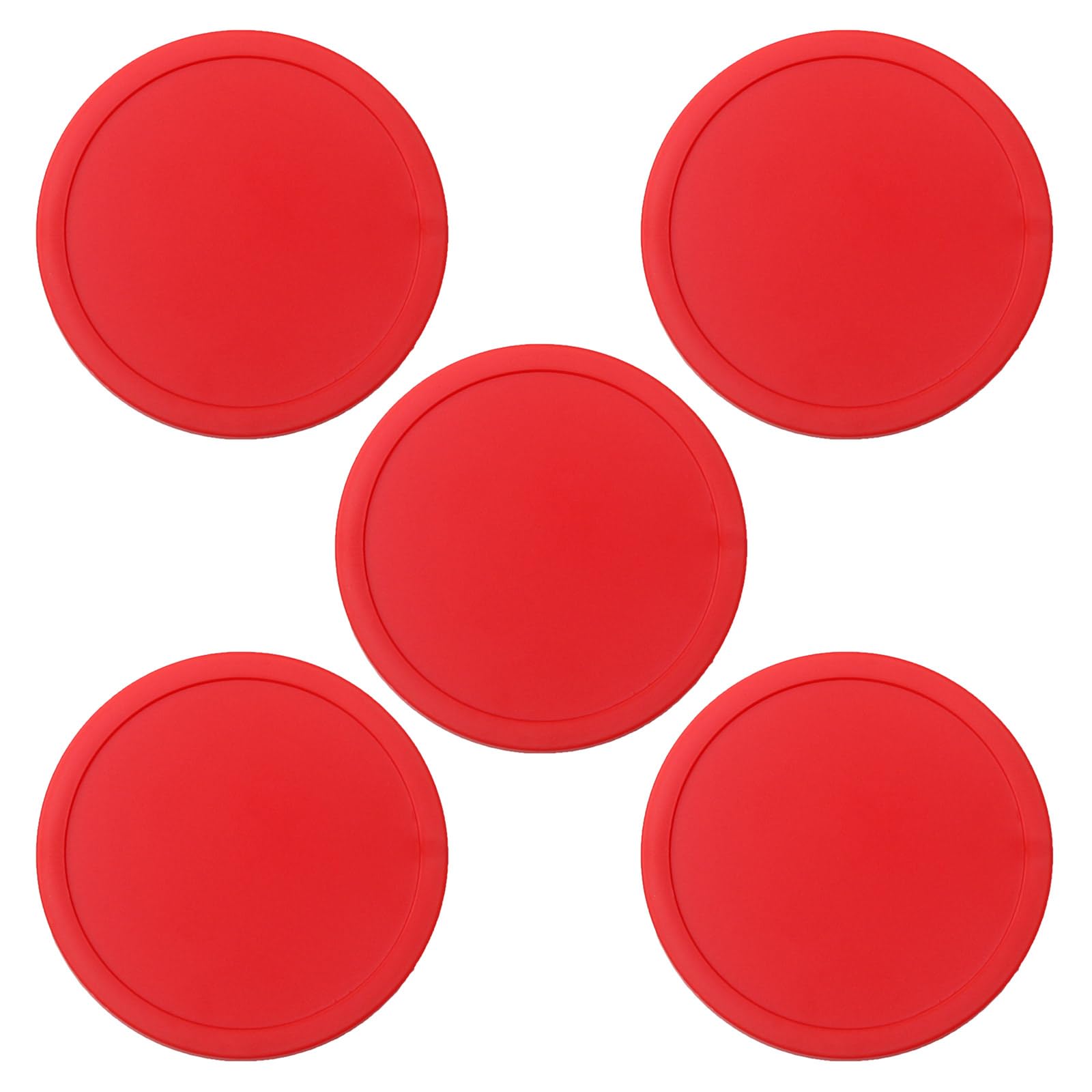 5Pcs Home Air Hockey 3inch Heavy Hockey Tables Round Hockey Puck Multicolors for Table Game Air Hockey Replacement Part