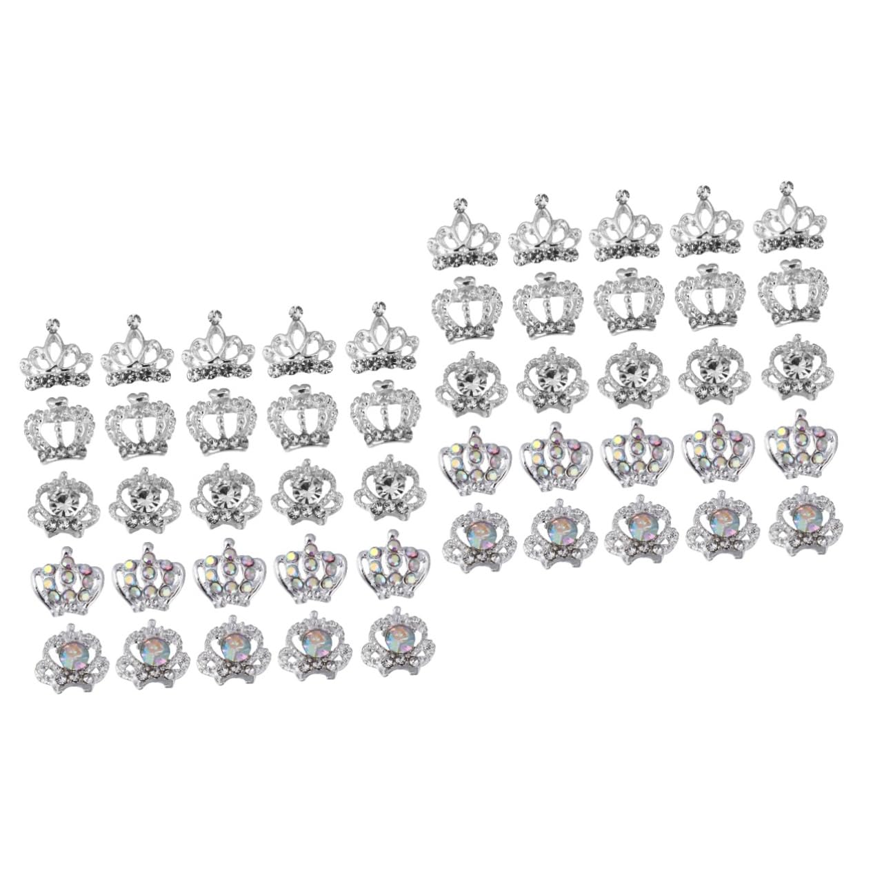 FRCOLOR 100pezzi Charms Per Unghie Lega Decorazioni Forma Di Per Nail Art Accessori Per Manicure Design Unici Per Unghie e Crafting