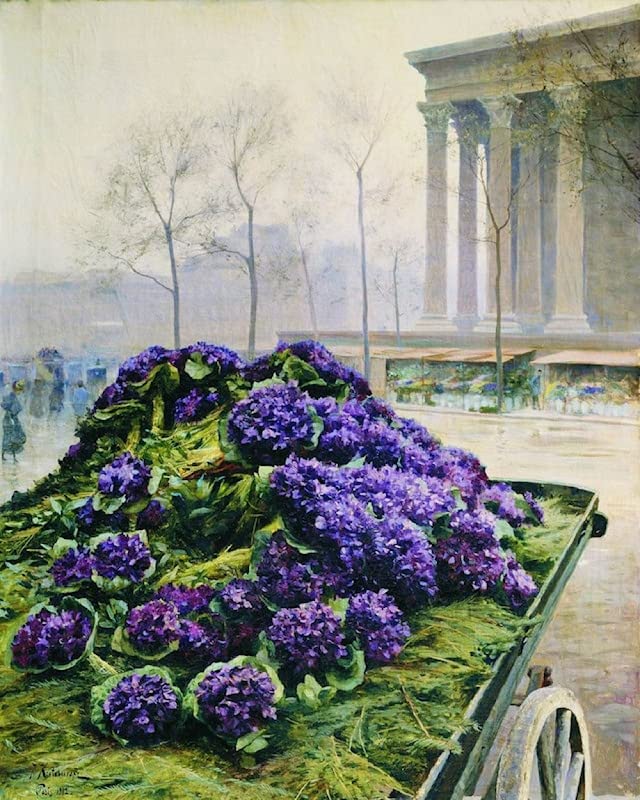 Peinture Poster Impression Violettes de Nice Krachkovsky Toile Décoration Murale Haut de Gamme