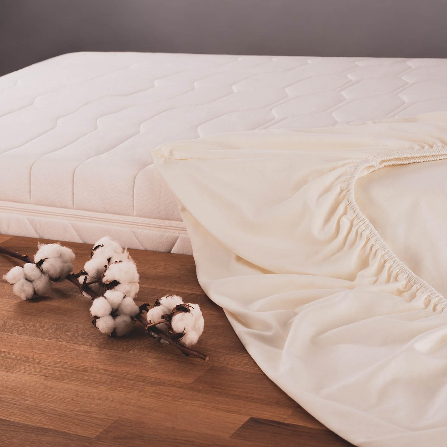 Blumtal Lenzuolo con Angoli una piazza e mezza 140x200 in Cotone 150g/m² - Lenzuola letto una piazza e mezza con Angoli - Lenzuolo Sotto con Angoli - Lenzuolo Angoli - altezza materasso 25 cm - avorio