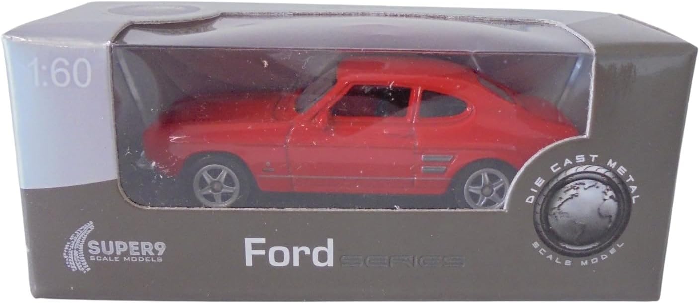 OPO 10 - ミニチュアカー フォードカプリ 1969、1:64スケール、3インチ(7.5cm)、Welly SUP43に対応