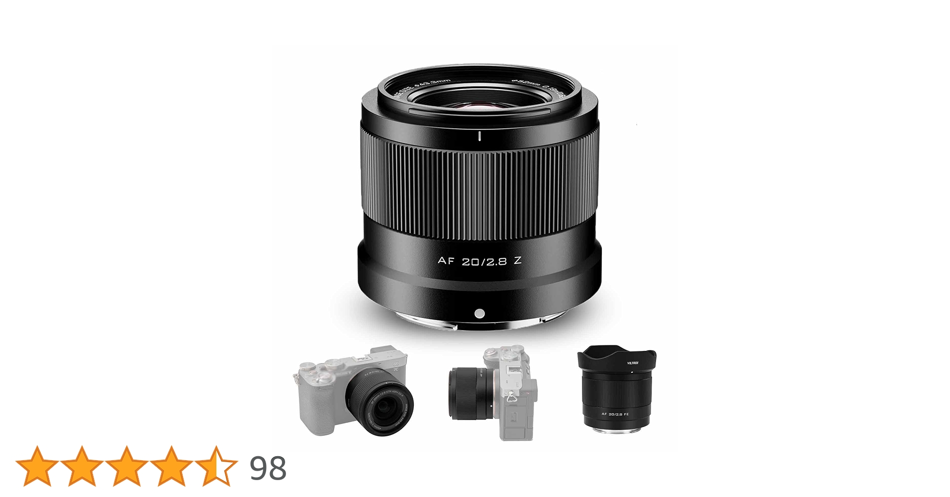 【おまけ付き】VILTROX AF 20/2.8 Z マウント Amazon.co.jp: VILTROX AF 20mm F2.8 Z 超広角マイクロレンズ