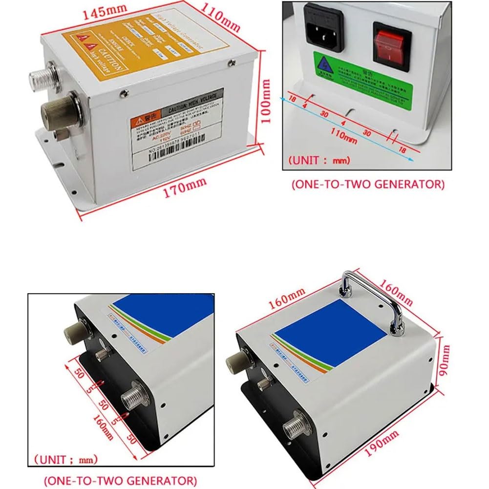 Pistolet pneumatyczny jonizujący, antystatyczny pistolet odkurzający do usuwania statycznego, generator wysokiego napięcia 4,6/10 kV, ciśnienie powietrza roboczego 0,4-0,8 MPa