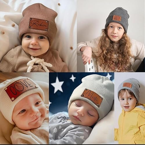 Miniatura 3 de Gorro personalizado para bebé, gorro de invierno personalizado para niños y niñas, gorros cálidos de punto para niños