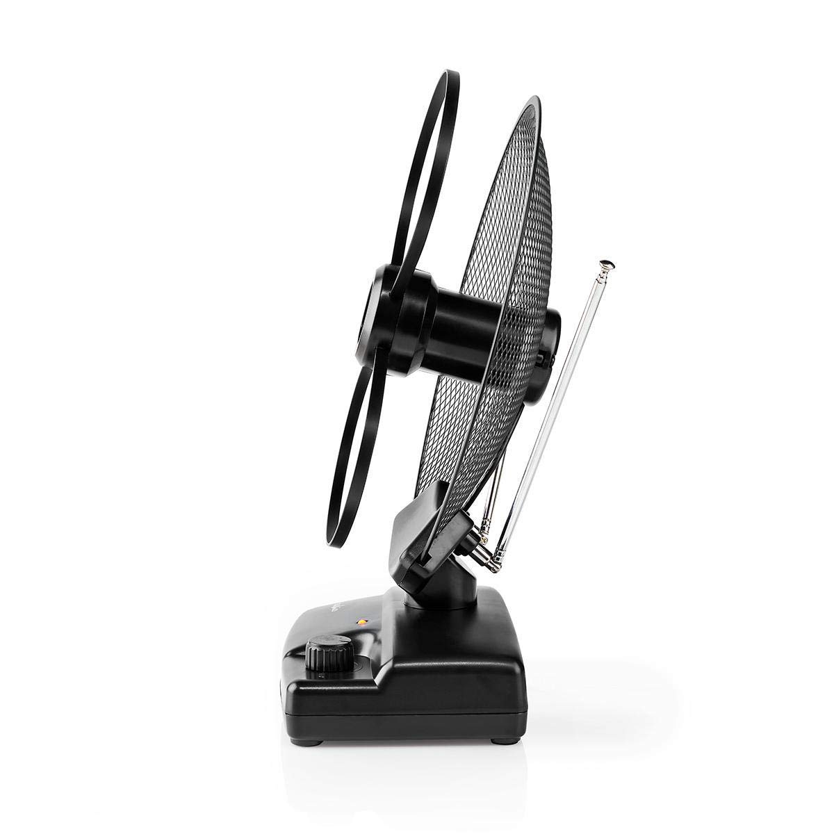 Nedis Antenne HDTV - Amplification 30-36 DB - FM/VHF/UHF - Portée 0-25 km - pour l'intérieur