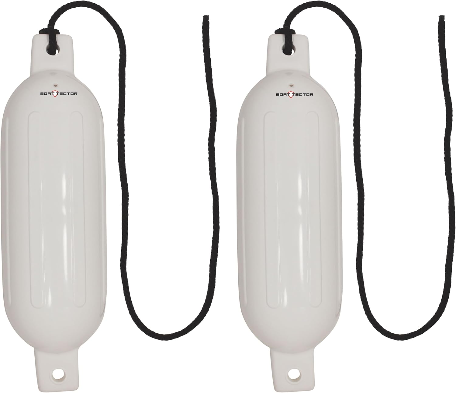 Extreme Max 3006.7201 BoatTector Inflatable Fender Value 2-Pack - 6.5" x 22", White
