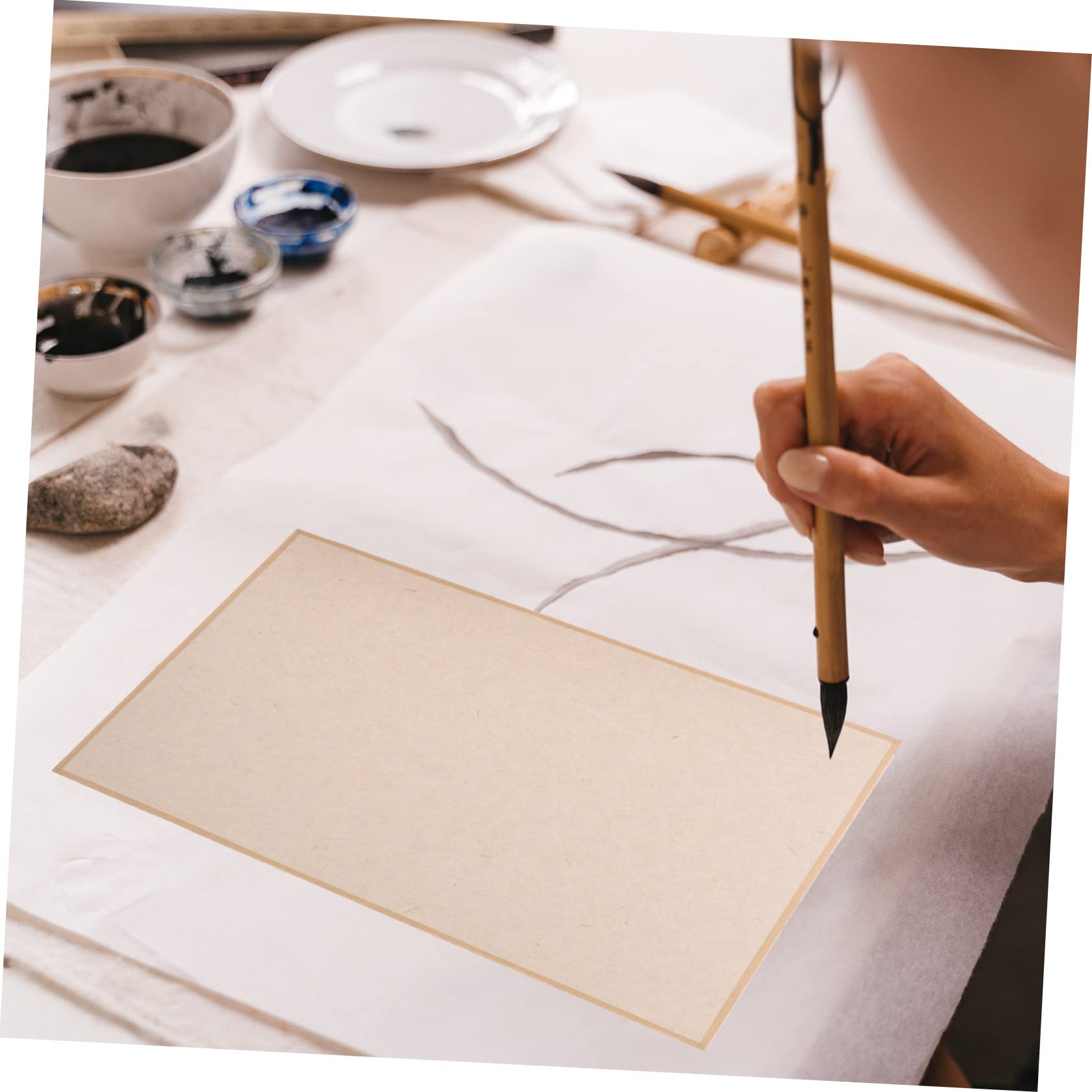 DOITOOL Pastellpapier A4, 12 Blatt Feines Kalligrafiepapier für Kalligraphie und Chinesische Malerei Papier Retro zum Schreiben und Malen