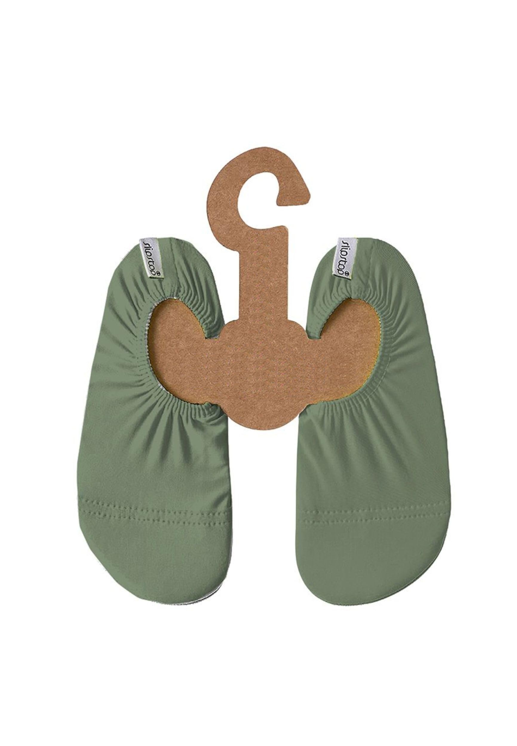Slipstop Zapatillas de baño para niños, color verde