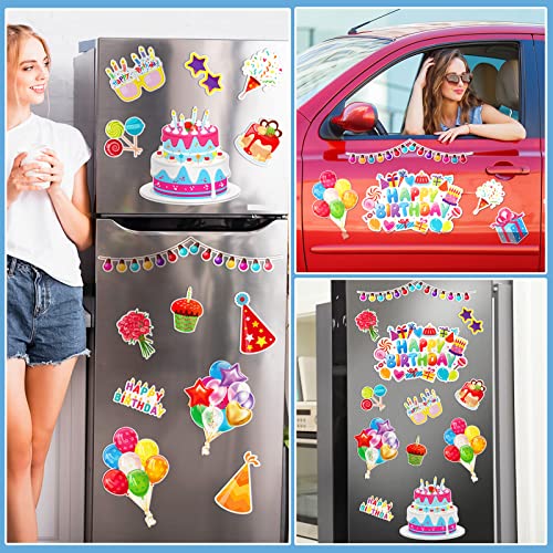 Juego de 21 imanes decorativos para cumpleaños miniatura 7