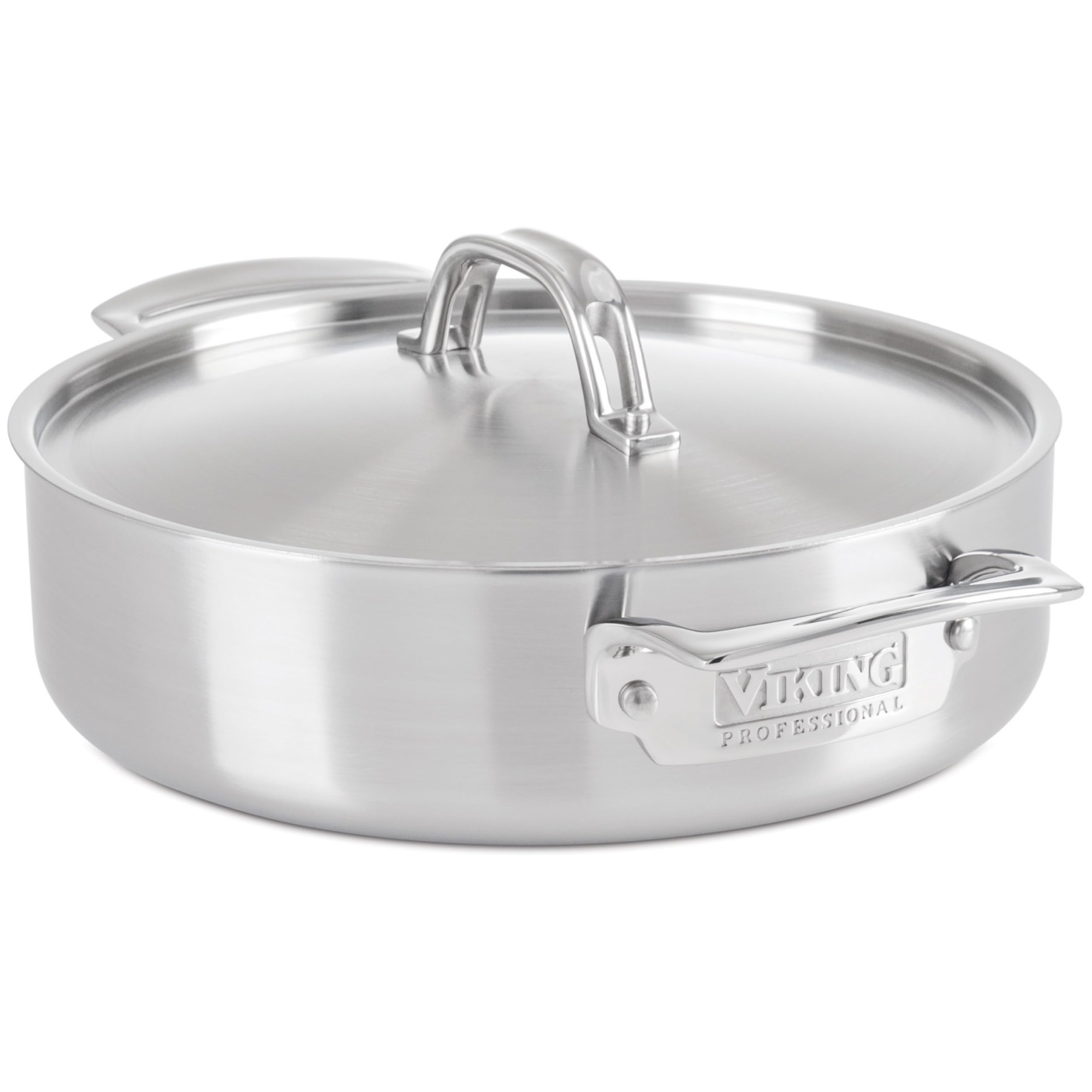 Viking Profesjonalna 5-warstwowa patelnia do codziennego użytku ze stali nierdzewnej, 3,4 l