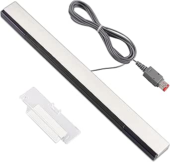 Xahpower Sensor Bar for Wii, Xahpower Replacement Wired Infrared Ray Sensor Bar for Nintendo Wii and Wii U Console