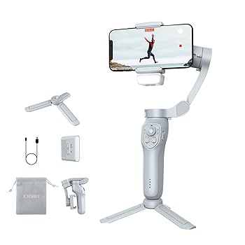 Amazon.com: 3-Axis Phone Gimbal with Adjustable Fill Light