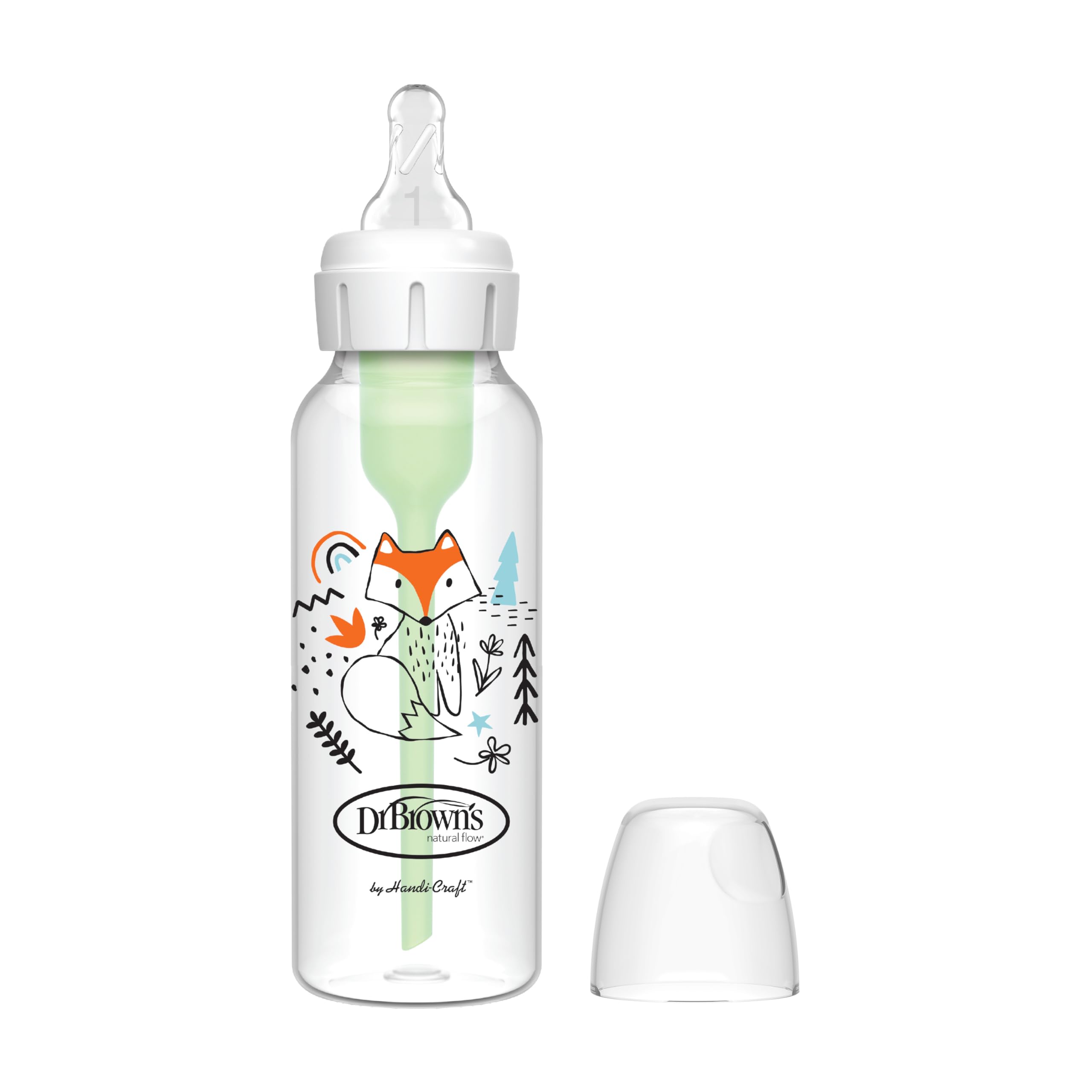 Dr. Brown 's Options – Biberon Standard, 250 ml, colore: blu