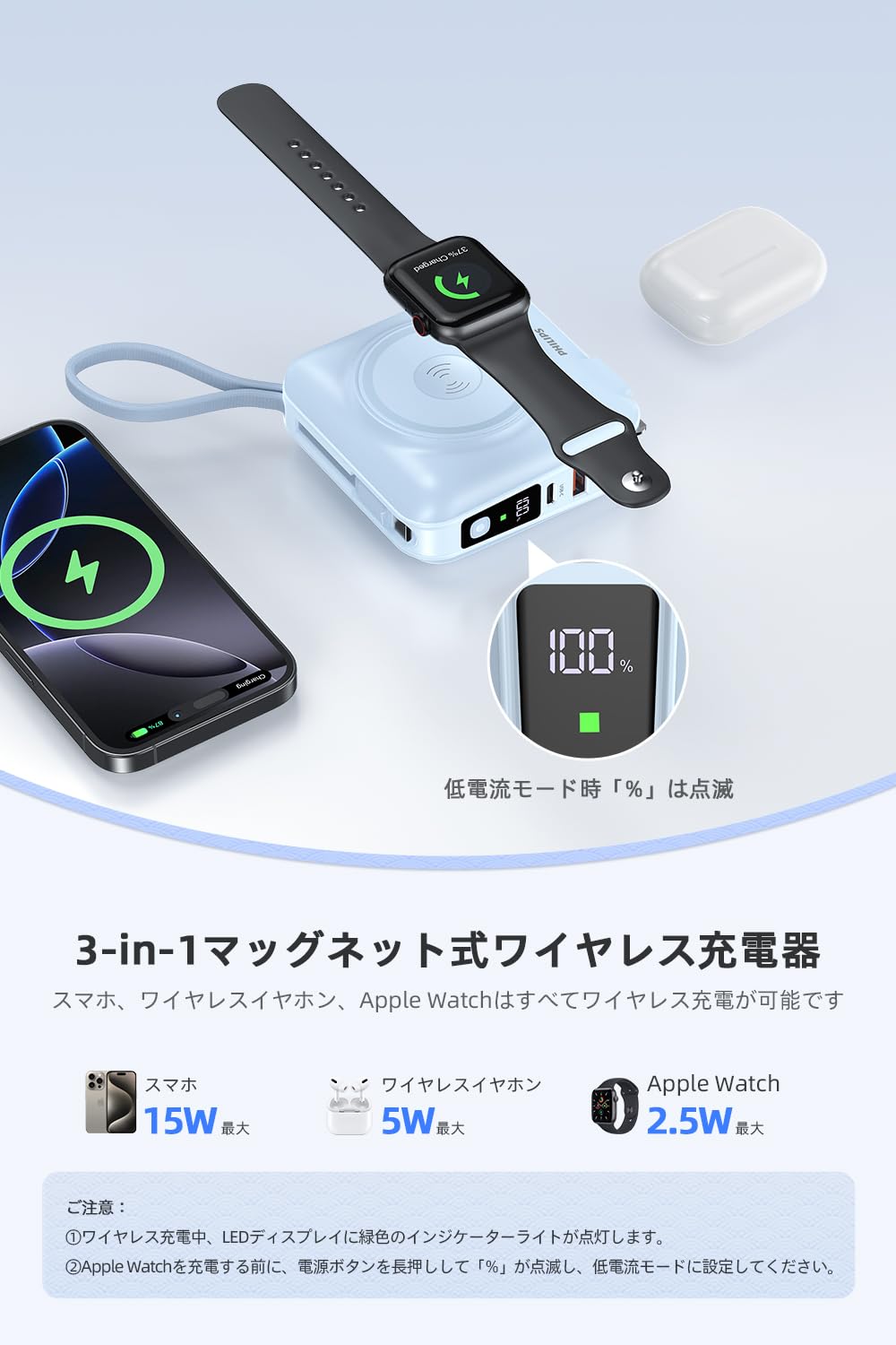 Amazon.co.jp: Philips 15000mAh Power Bank with Integrated Outlet
