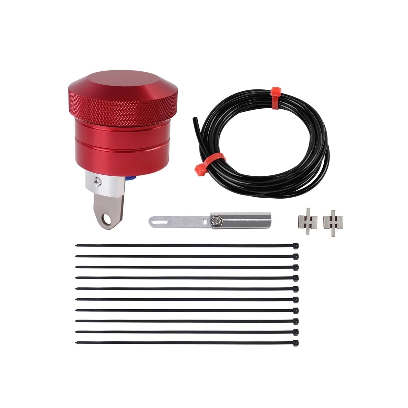 Universal Motorrad Kettenöler Öler Kettenöler Motorschmiersystem(Red)