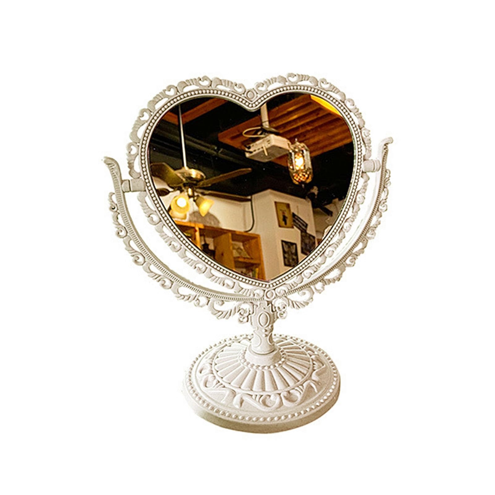 Mirrors Cosmetic Mirror Functional Durable Desk Type Antique Vintage European Style Desktop Makeup Mirror for Makeup European Mirror Cosmetic