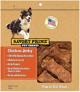 Savory Prime 372 Usa Natural Chicken Jerky Dog Treats, 12 Oz