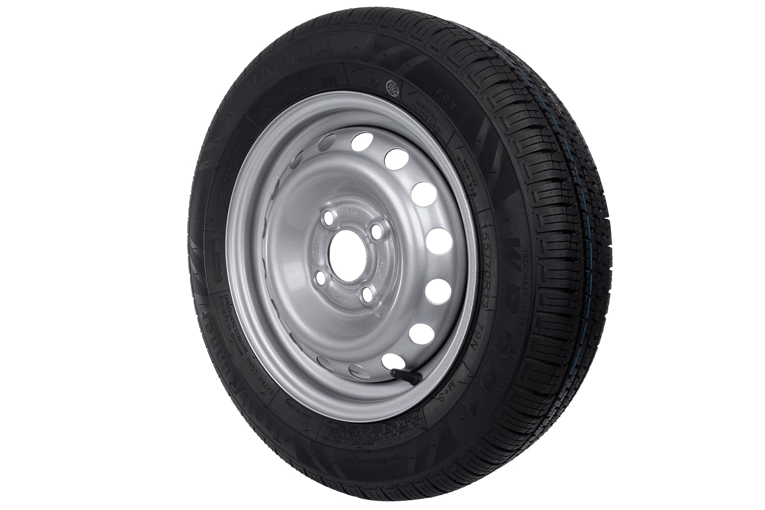 UNITRAILER Ruota per rimorchio rinforzata 155/70 R13 XL, 4JX13 4x100