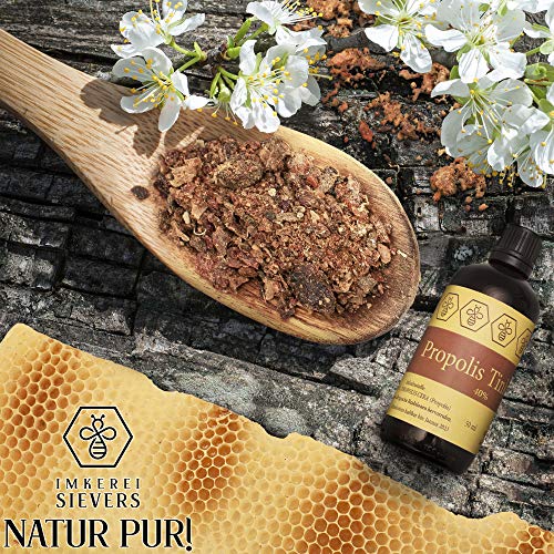 Nordbienchen Propolis Tropfen 40% - naturreine Propolis Tinktur direkt vom Imker - natürliches Rachen Spray, als Nagelserum, zum Gurgeln, bei Hautunreinheiten, uvm. Extrakt Serum 50ml – Bild 5