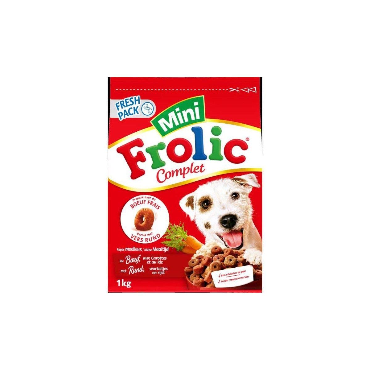 Frolic Mini Croquettes au Boeuf pour Petit Chien - Le Paquet de 1kg