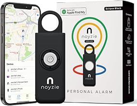 Personal Alarm for Women with GPS Tracker - Locate Loved Ones with Apple ‘Find My’ App- USB Rechargeable Safety Alarm - 130db Siren, Bluetooth Key Finder & Low Battery Indicator (Eclipse Black)