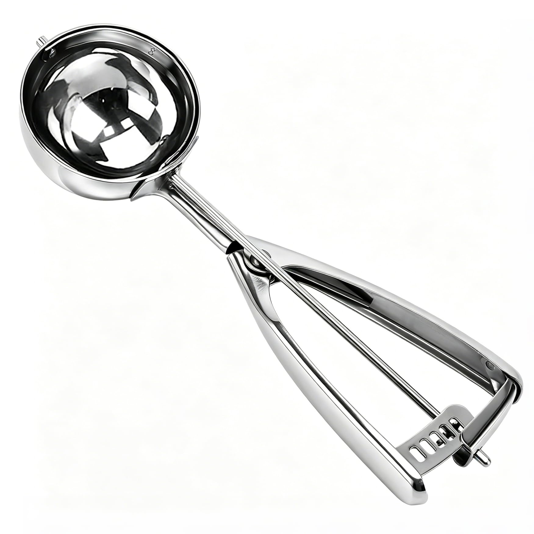 Saebye 4 oz Scoop, Large Ice Cream Scoop with Trigger, #8 Cookie Scoop,