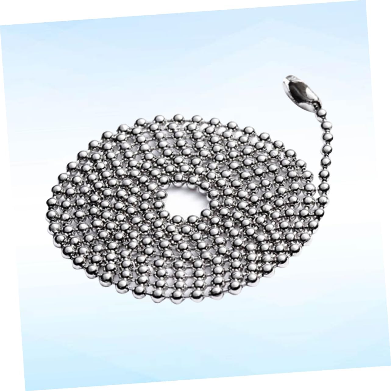OHPHCALL Stainless Steel Military Necklace Ball Chain Keychain Dog Tag Necklace Adjustable