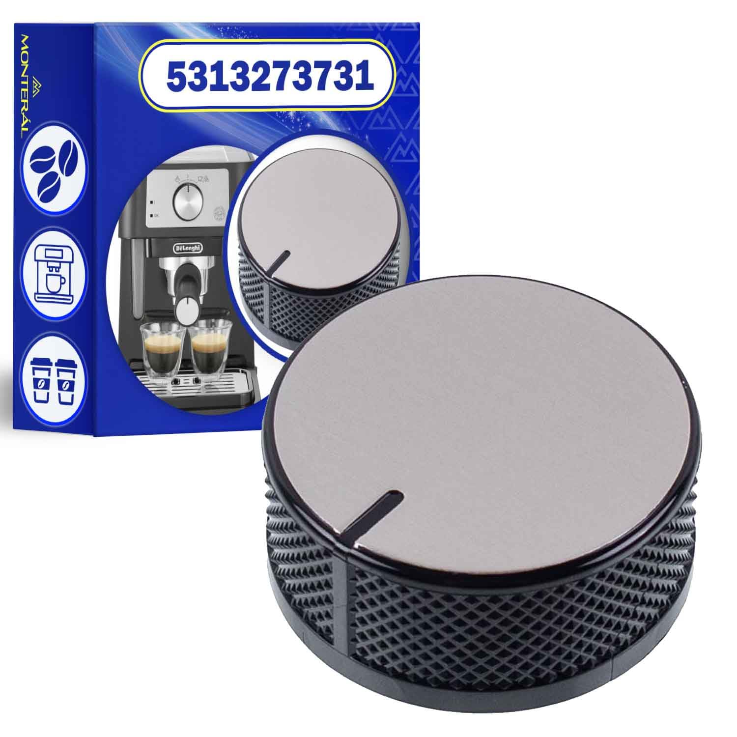 MONTERAL Botón para la Cafetera con Código Original 5313273731 para DeLonghi - Garantía de 10 Años